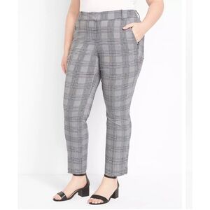 Lane Bryant The Allie‎ plaid skinny ankle pants 28 A14